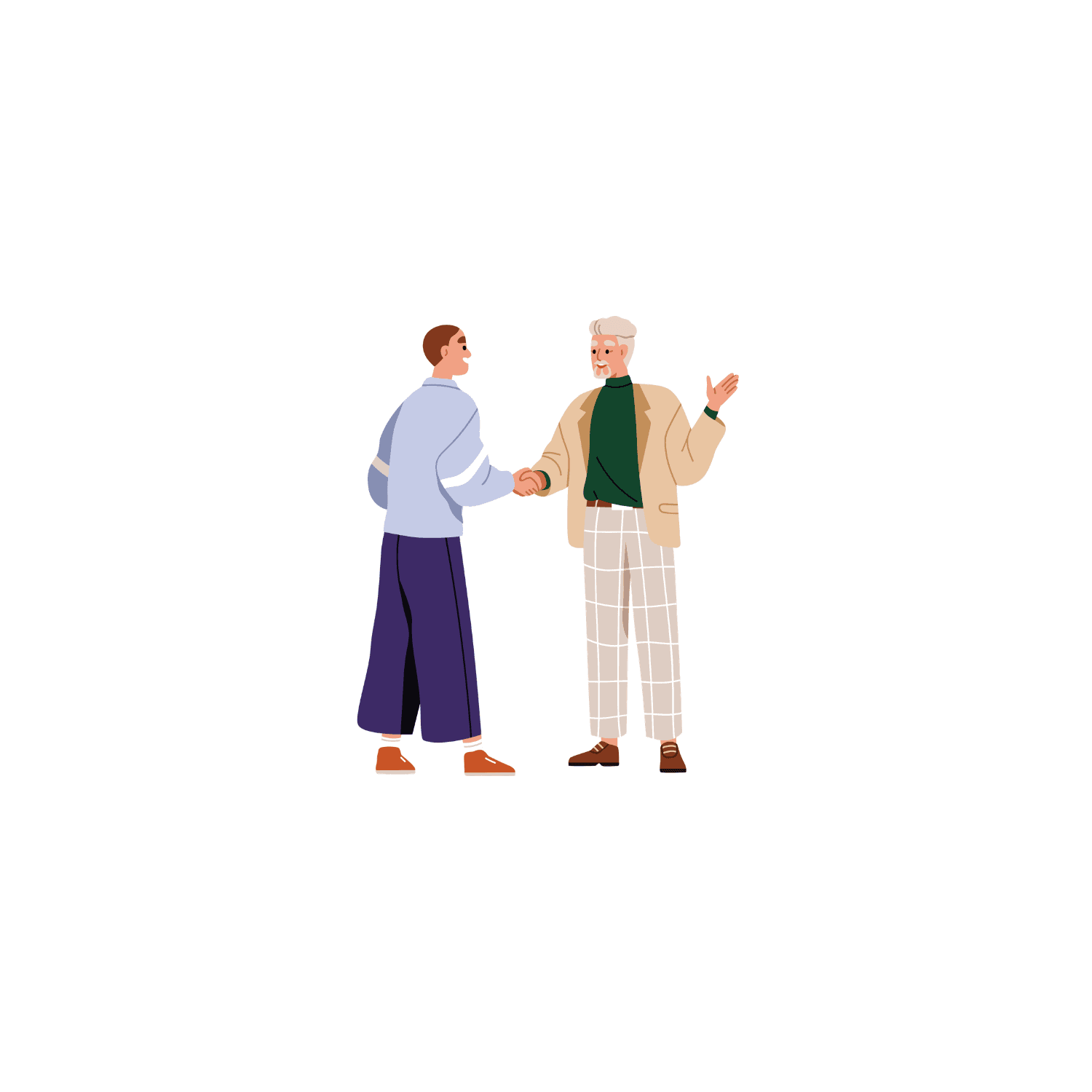 Companionship — senior and Helper laughing over coffee